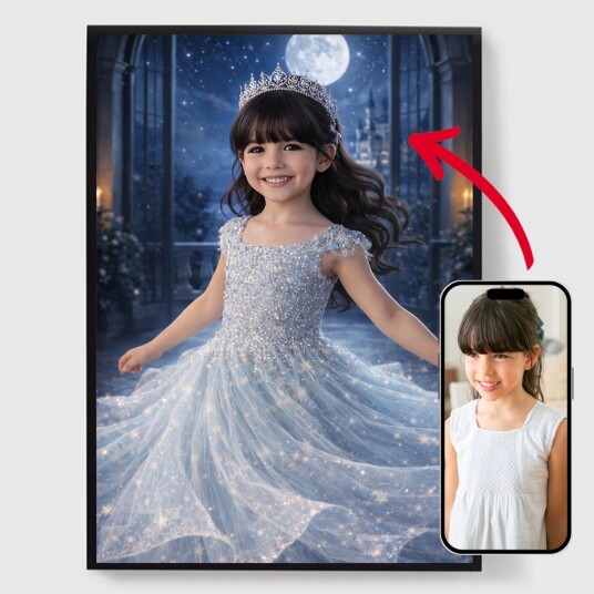 Namly Design Personalisert Plakat Ballroomsprinsesse AI Plakat POSTERY73RY4