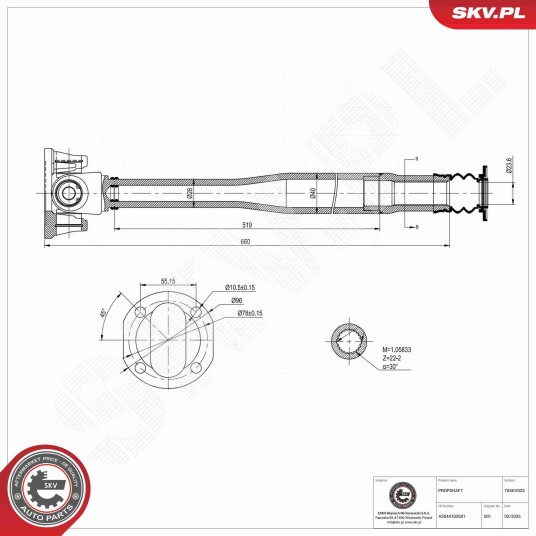 Esen Skv Drivaksel ESEN SKV 76SKV023