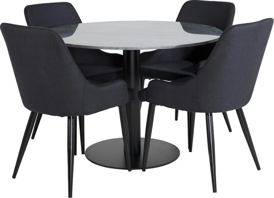 Venture Home Spisegruppe Venture Home Estelle med 4 Plake Stoler Polyester GR20145