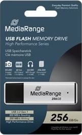 Mediarange Mr1903 Usb-Flashstasjon 256 Gb Usb 3.2 Gen 1 Svart Sølv