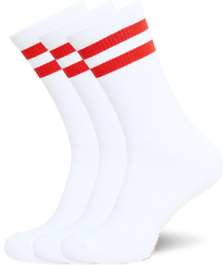 Organic Basics | Core Stripe Crew Socks 3 Pack | 35 38