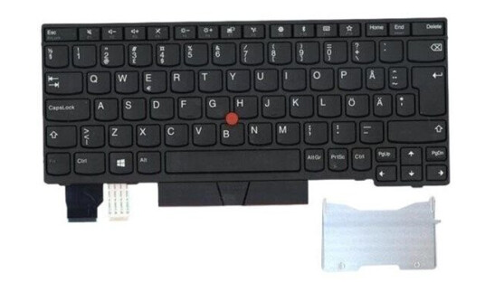 Lenovo Chicony - Brbart tastatur - til utskifting - Svensk - Svart Lenovo Chicony - Brbart tastatur - til utskifting - Svensk - Svart