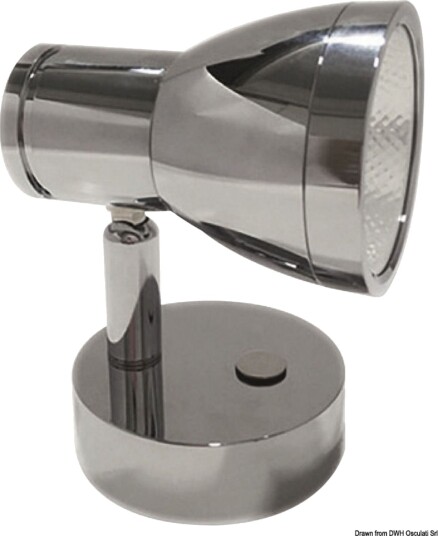 CREE LED lesespotlight i forkrommet aluminium