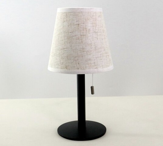 Homeline bordlampe stålfot beige skjerm 3 nivåer 451626