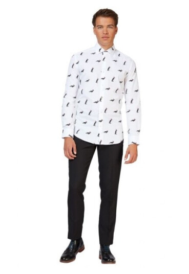 Boland Traciks Juleskjorte Penguins OPSM0020XS Boland Traciks Juleskjorte Penguins OPSM0020XS
