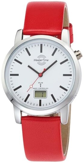Master Time Herreklokke MTGA 10917 11L Super Power Hvit/Lær Ø41 mm