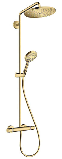 Hansgrohe Croma Select S Showerpipe 280 Ø280 mm, 1jet, Polert Gull-Optikk