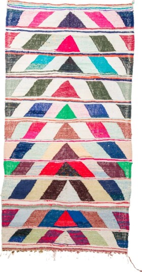 Marokkansk Boucherouite teppe 145 x 280 cm Størrelse: 145 x 280 cm
