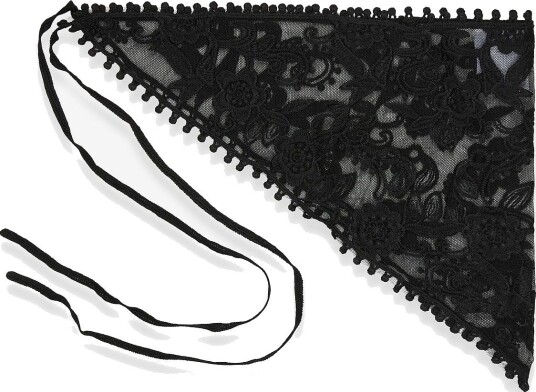 Pieces Pcasta J Wrap Lace Sarong BLACK One Size