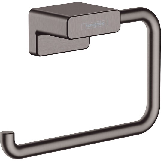 Hansgrohe AddStoris Toalettrullholder Børstet Sort Krom Hansgrohe AddStoris Toalettrullholder Børstet Sort Krom