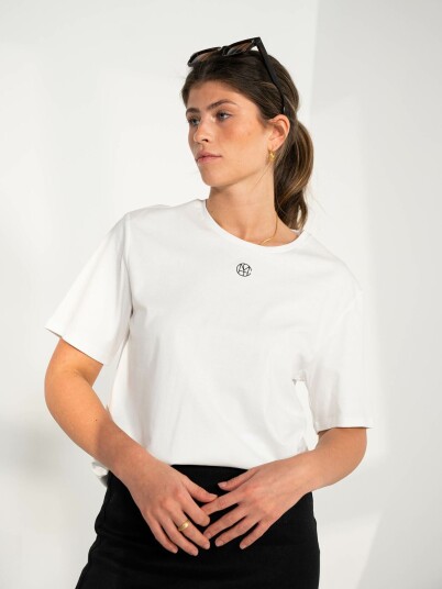 MSCH Copenhagen Melea Icon Tee Hvit M/L