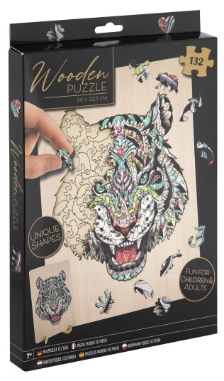 Grafix Wooden Puzzle Tiger 132 pcs 400062