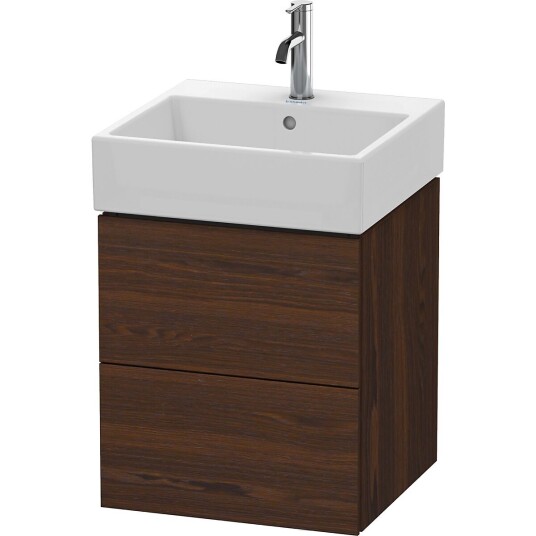 Duravit L-Cube Servantskap m/2 skuffer 484x544x459 mm Børstet Valnøtt
