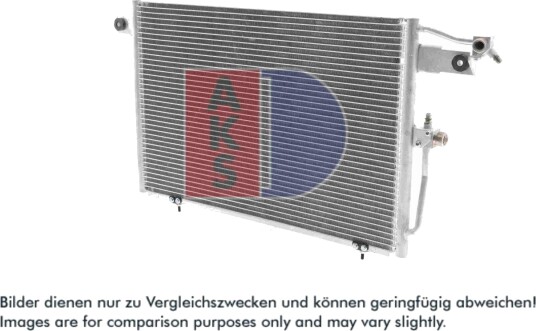 Kondensator, klimaanlegg AKS DASIS 482000N Kondensator, klimaanlegg AKS DASIS 482000N