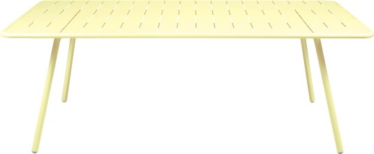 Fermob   Luxembourg Table 207x100 Cm Frosted Lemon A6   Utendørs Spisebord   Frédéric Sofia   Gul   Metall