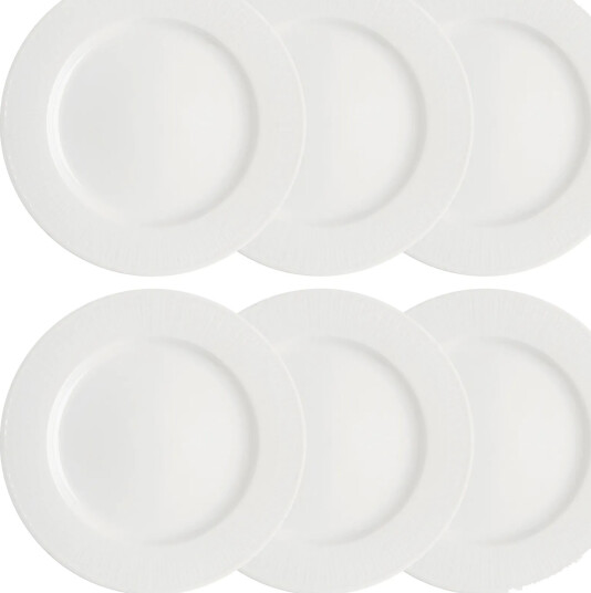 Rörstrand Swedish Grace tallerken 27 cm 6 pk snø hvit