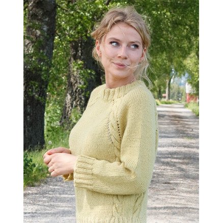 Nature Lyrics by DROPS Design Genser Strikkeoppskrift str S XXXL