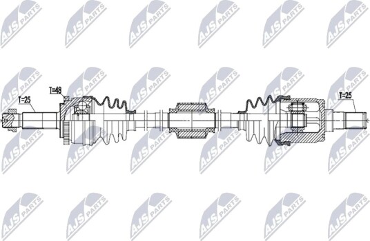 NTY NPW KA 422 Drivaksel