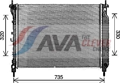AVA COOLING SYSTEMS CT2083 Radiator motorkjøling