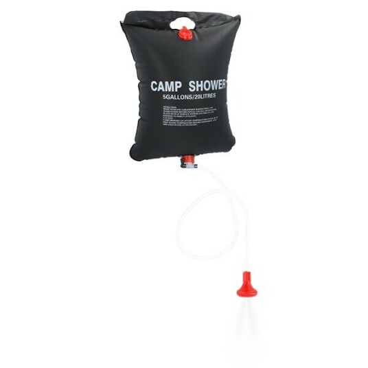 Soloppvarmet campingdusj på 20 liter for varme utendørsdusjer