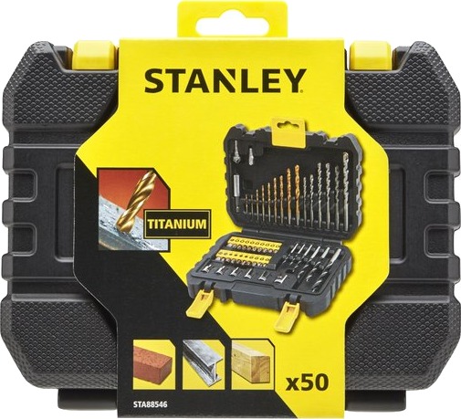 Stanley 50-delt Bor og Bits Sett - Elektroverktøy Tilbehør