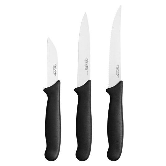 Fiskars Essential grønnsaksknivsett i 3 deler