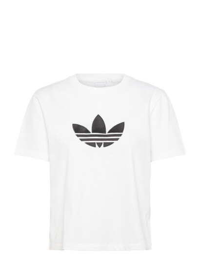 Adidas Originals Trefoil Boxy T   White   XS