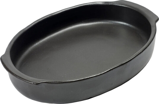 Serax Pure oval ildfast form M Black Serax Pure oval ildfast form M Black