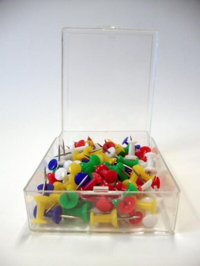Bünger Map pins Push Pin assorted  100/box 