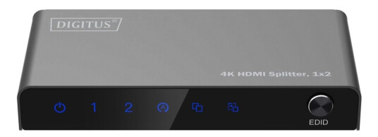 Digitus - Video/Lyd-Splitter - 4K, 1X2 2 X Hdmi - Stasjonær Digitus - Video/Lyd-Splitter - 4K, 1X2 2 X Hdmi - Stasjonær