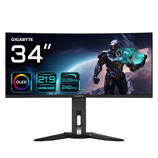Gigabyte MO34WQC2 34" Curved OLED Gaming Monitor 3440x1440 240Hz FreeSync Premium Pro Gigabyte MO34WQC2 34" Curved OLED Gaming Monitor 3440x1440 240Hz FreeSync Premium Pro