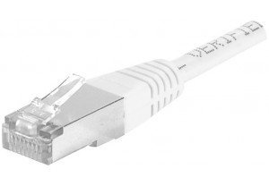 Exc Network Cable | Cat 6A | F/Utp | Patch Round Standard | White | 1M Exc Network Cable | Cat 6A | F/Utp | Patch Round Standard | White | 1M