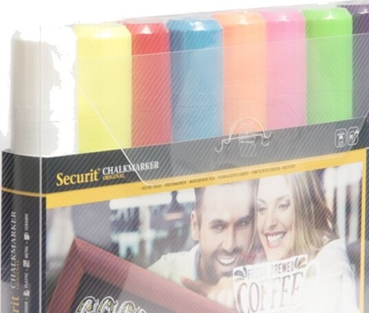 Securit® Original Kridtmarker I Forskellige Farver   6 Stk.