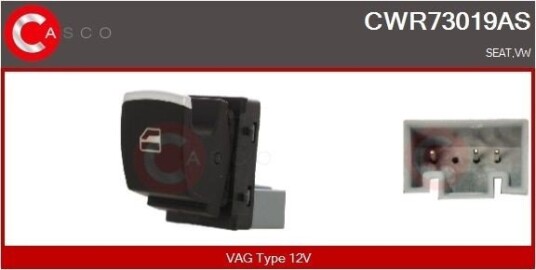 CASCO CWR73019AS Bryter, vindusheis