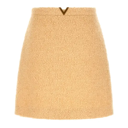 Valentino Garavani Dame Skjørt Beige XS,