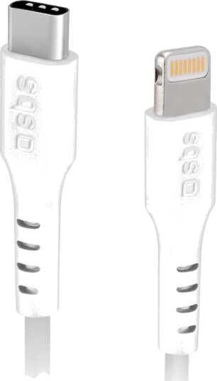 SBS 2 Meter USB-C til Lightning Kabel Hvit - MFI Sertifisert SBS 2 Meter USB-C til Lightning Kabel Hvit - MFI Sertifisert