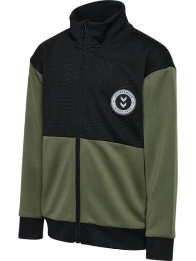 Hummel Odin zip jakke til barn - dusty olive