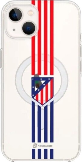 Phonecases3D iPhone 13 Atlético de Madrid Clear case (MagSafe) -mobildeksel, hvit