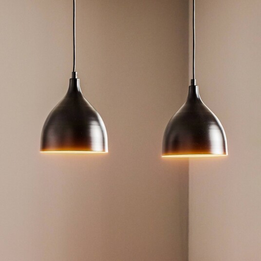 Luminex Nanu pendellampe i metall svart to lamper