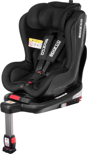 Sparco SK500I Barnesete Med Isofix Gruppe 0+1 0-18kg 0-4 År Svart