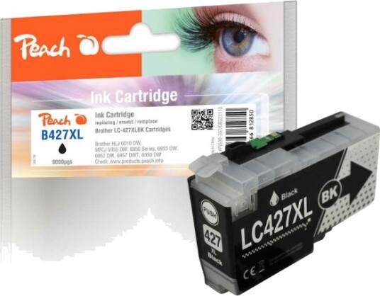 Peach PI500 397 XL svart blekkpatron 120 ml 6000 sider