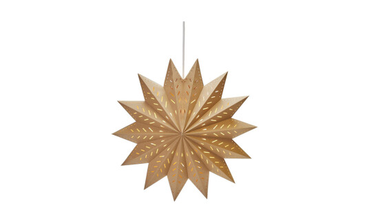 Pr Home ALFA julestjerne 50cm Brun