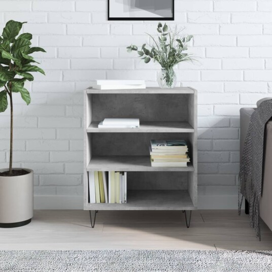 vidaXL Skjenk betonggrå 57x35x70 cm konstruert tre vidaXL Skjenk betonggrå 57x35x70 cm konstruert tre