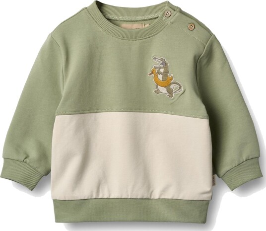 Wheat Sweatshirt Carly Green Tea (86 / 1,5 år)