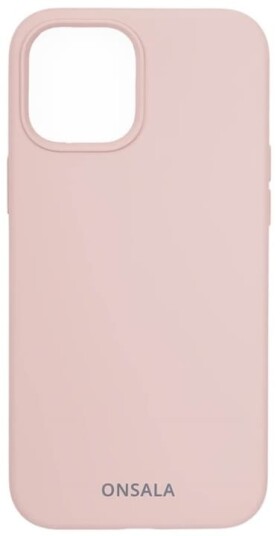 Onsala Mobildeksel Silikon Sand Rosa for iPhone 12 Pro Max - Slitesterk og Fleksibel