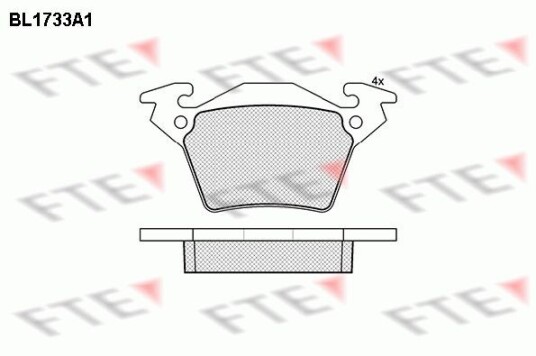 Bremseklosser FTE 9010321 Bremseklosser FTE 9010321