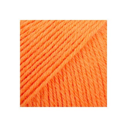 Drops Fabel Garn Unicolor 119 Elektrisk Oransje Drops Fabel Garn Unicolor 119 Elektrisk Oransje