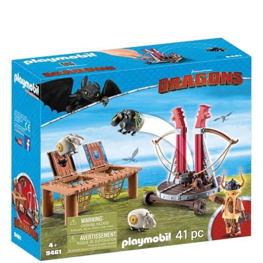 Playmobil Dragerytterne Gugge Langrap Med Saueslynga 9461