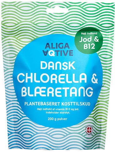 ALIGA AQTIVE Dansk Chlorella & Blæretang - 200 g