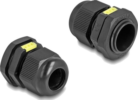 Delock - Kabelgland - M20, With Ventilation, Ip68 Dust And Waterproof - Svart, Ral 9005 (En Pakke 2) Delock - Kabelgland - M20, With Ventilation, Ip68 Dust And Waterproof - Svart, Ral 9005 (En Pakke 2)